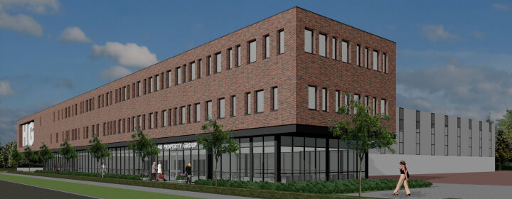 architect warehouse kantoor bedrijfsgebouw Houten Brand I BBA Architecten