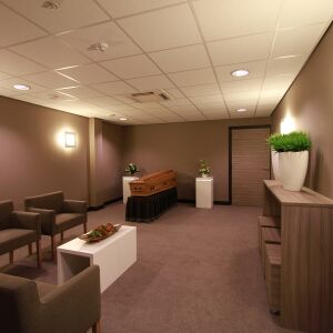 uitvaartcentrum interieur aula Drechtstreek Sliedrecht Brand I BBA Architecten