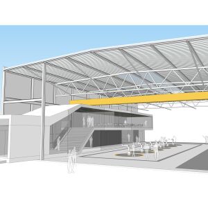 architect ontwerp innovation center Heerema Zwijndrecht Brand I BBA Architecten