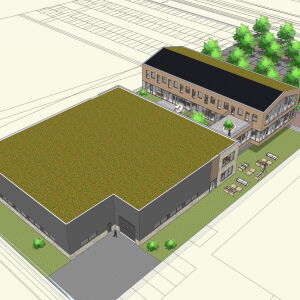 architect bedrijfspand kantoor Houten Brand I BBA Architecten