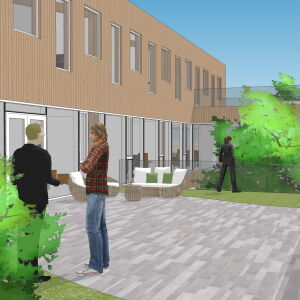 daktuin kantoor bedrijfspand Houten Brand I BBA Architecten