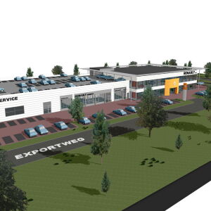 architect garage showroom bedrijfspand Pijnacker Brand I BBA Architecten