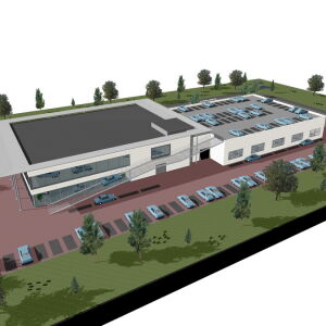 nieuwbouw garage showroom bedrijfspand Pijnacker Brand I BBA Architecten