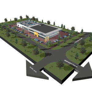 nieuwbouw garage showroom bedrijfspand Pijnacker Brand I BBA Architecten