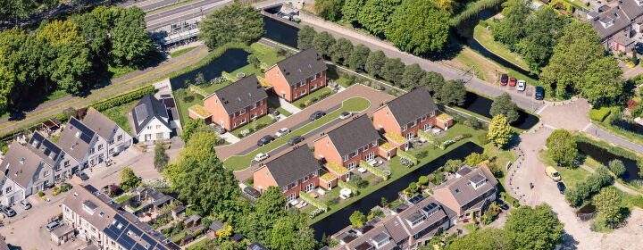 ontwerp twee onder een kapwoningen zoeterwoude Brand I BBA Architecten