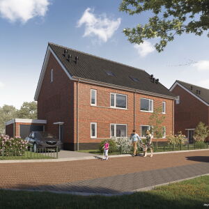 nieuwbouw twee onder een kapwoningen zoeterwoude Brand I BBA Architecten