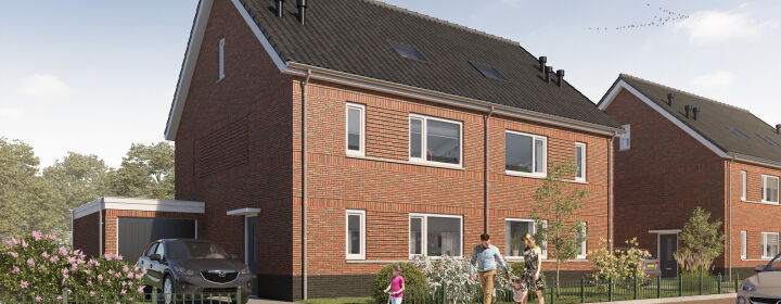 nieuwbouw twee onder een kapwoningen zoeterwoude Brand I BBA Architecten