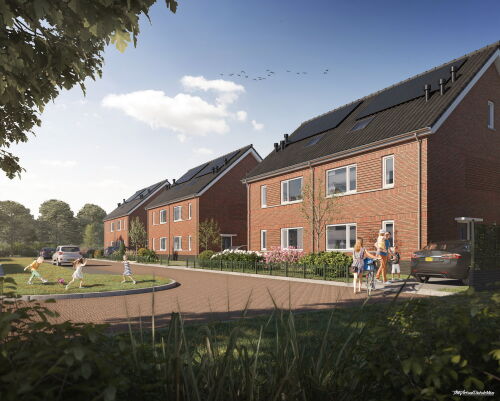 nieuwbouw twee onder een kapwoningen zoeterwoude Brand I BBA Architecten