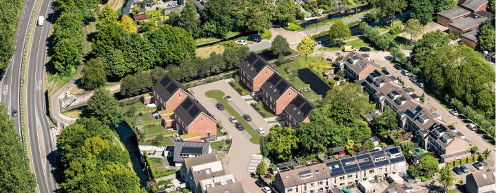 ontwerp twee onder een kapwoningen zoeterwoude Brand I BBA Architecten