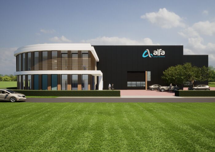 Duurzaam bedrijfspand ontwerp - Brand | BBA Architecten