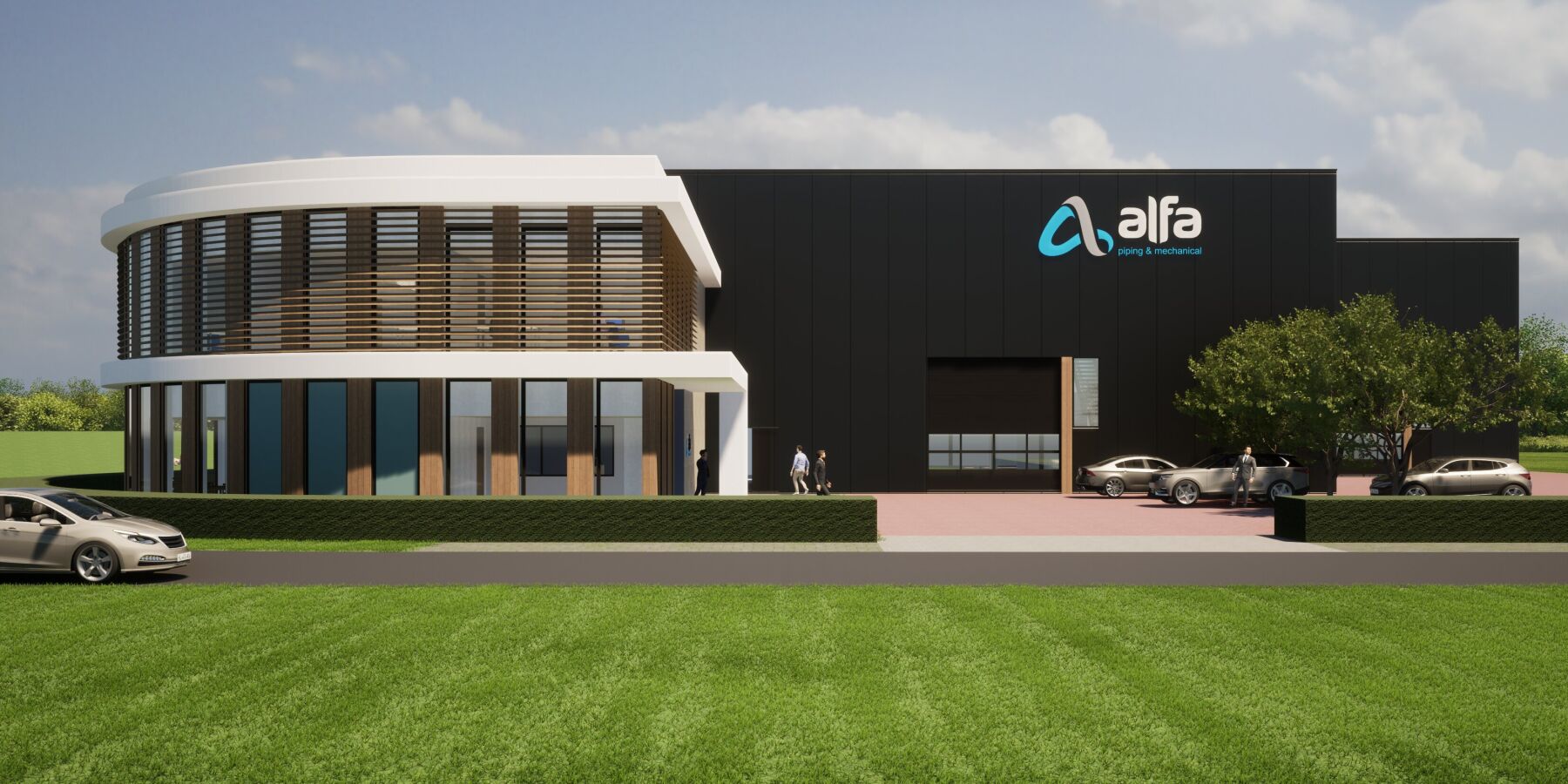 Duurzaam bedrijfspand ontwerp - Brand | BBA Architecten