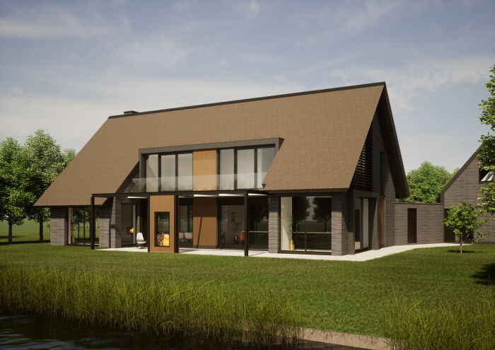 Landelijke moderne woning bouwen met Brand | BBA Architecten