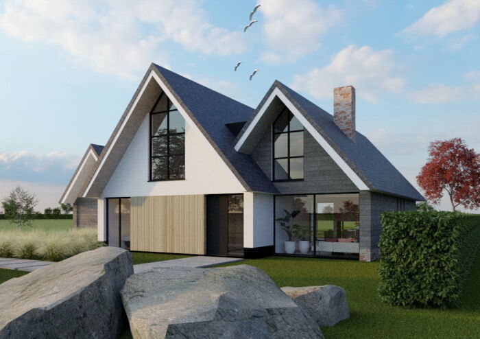 Landelijk moderne villa bouwen? Brand | BBA Architecten